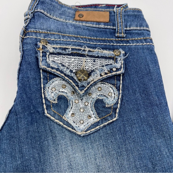 Antique Rivet Women's Blue Boot Cut Jeans - Picture 4 of 15